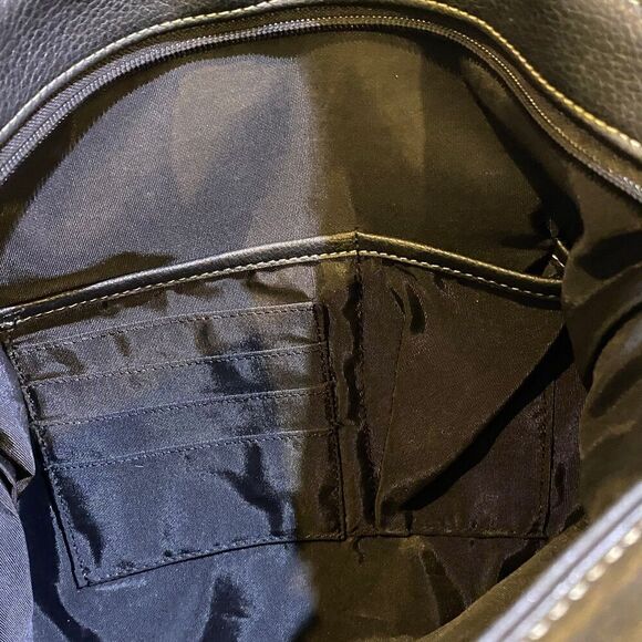 Giani Bernini Black PebbledLeather Shoulder Bag - Picture 9 of 11